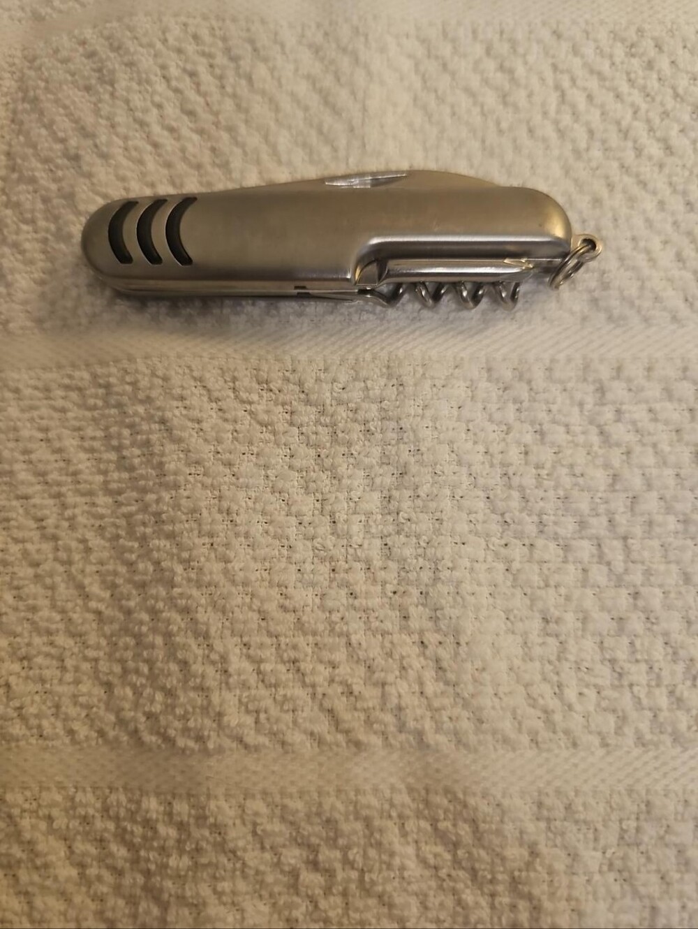 Stainless Steel Multi-Tool Pocket Knife Corkscrew Bottle Opener